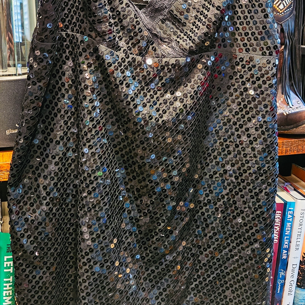 Black Sequin Dress